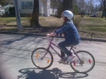 Out biking with my daughter Hannah